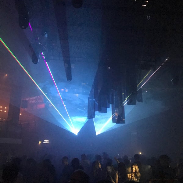 Pryzm event space with vibrant laser lights for concerts and corporate parties.