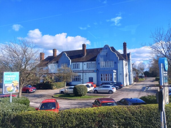Bar & grill with blue facade, ideal for weddings and corporate events in Halesowen.