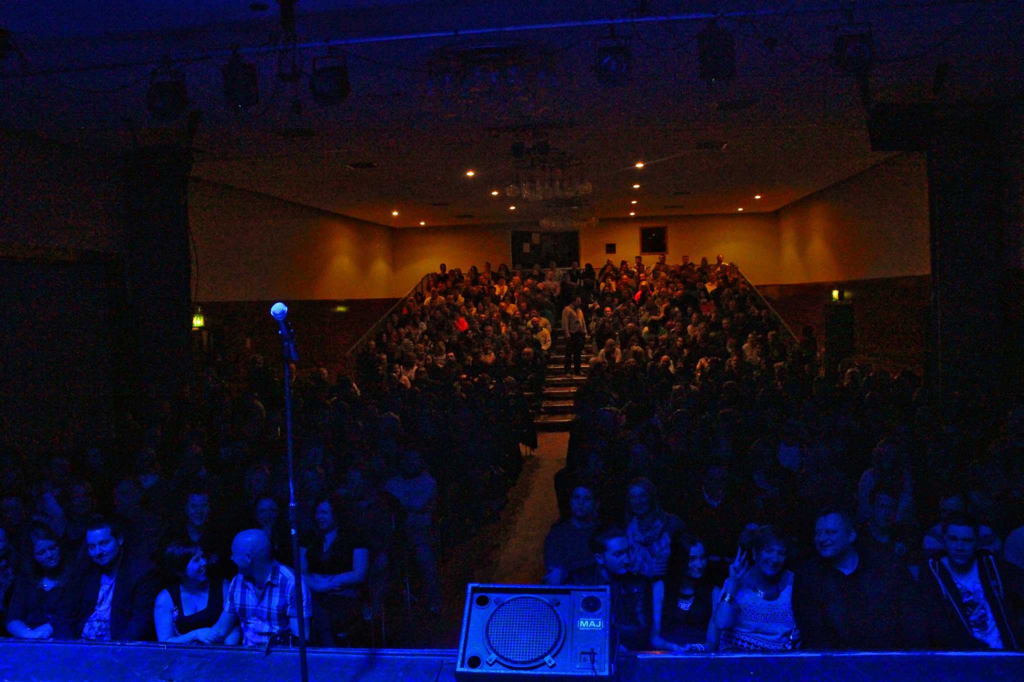 Packed auditorium in The Civic, Stourport for a vibrant performance event.