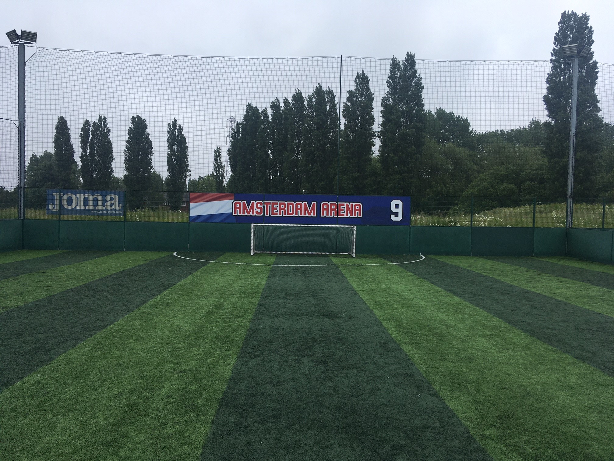 All Weather Pitch at Rowley Campus, vibrant turf soccer field for corporate sports events.