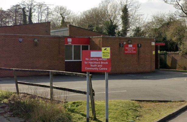 The Hub at Shirley Community Centre with clear parking signage for local events.