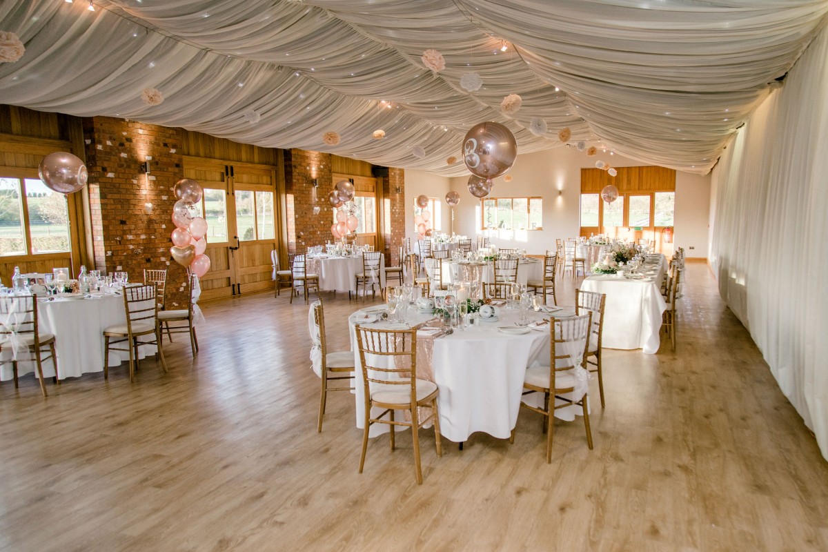 Elegant function room in Wootton Park, perfect for weddings and special events.