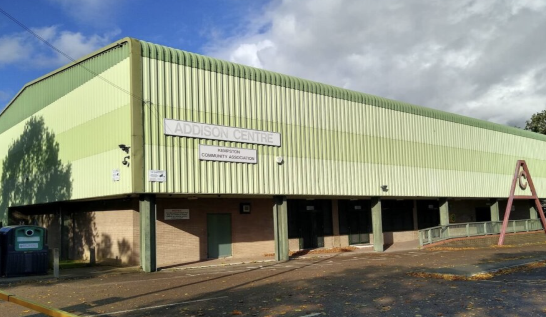 Addison Centre exterior, modern architecture, versatile venue for events and meetings.