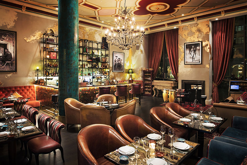 Stylish Members Club at COYA Mayfair, ideal for upscale events and intimate gatherings.