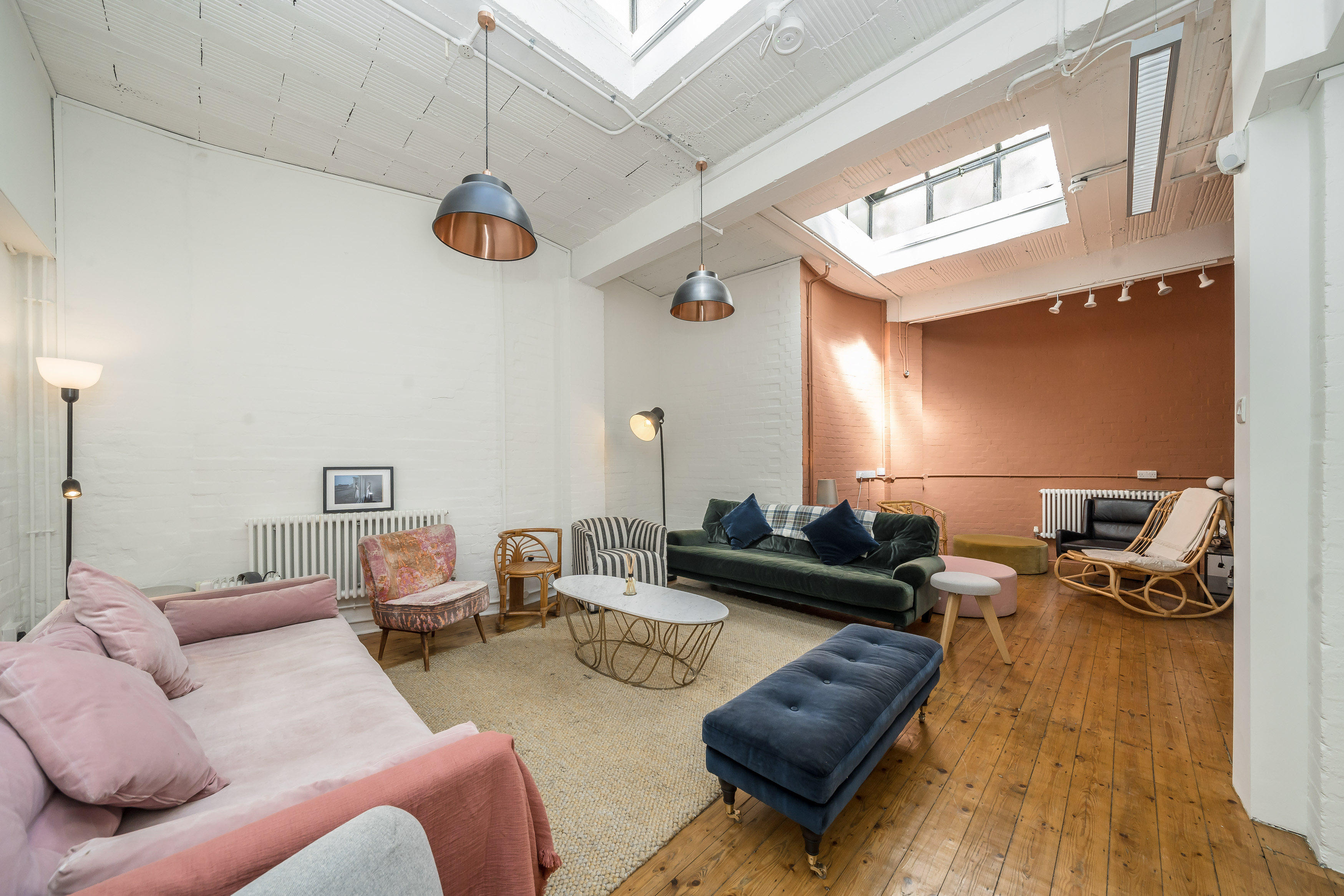Stylish lounge at Menier Playhouse, ideal for networking and informal meetings.
