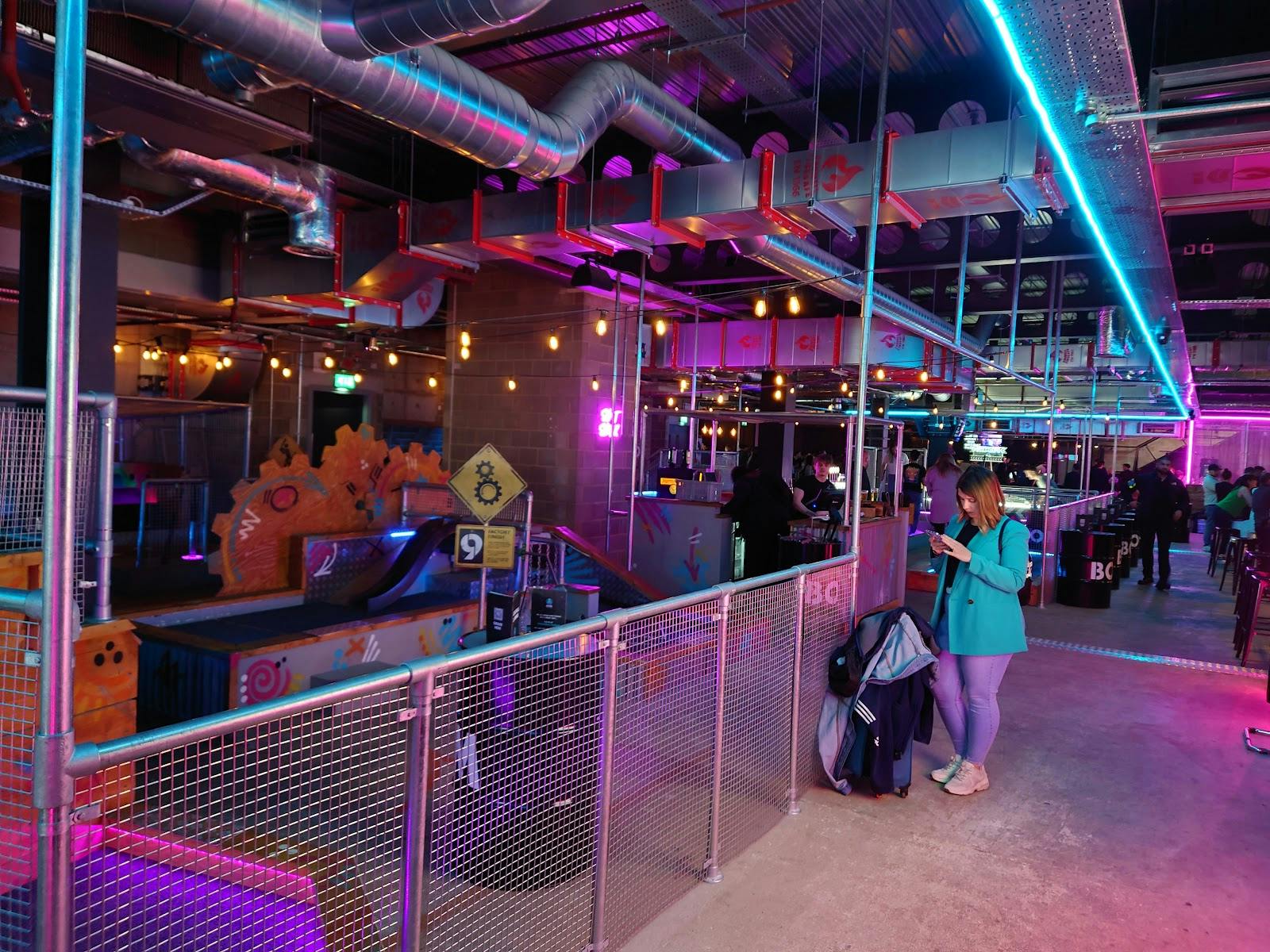 Alice in Puzzleland, vibrant event space for networking and team-building activities.