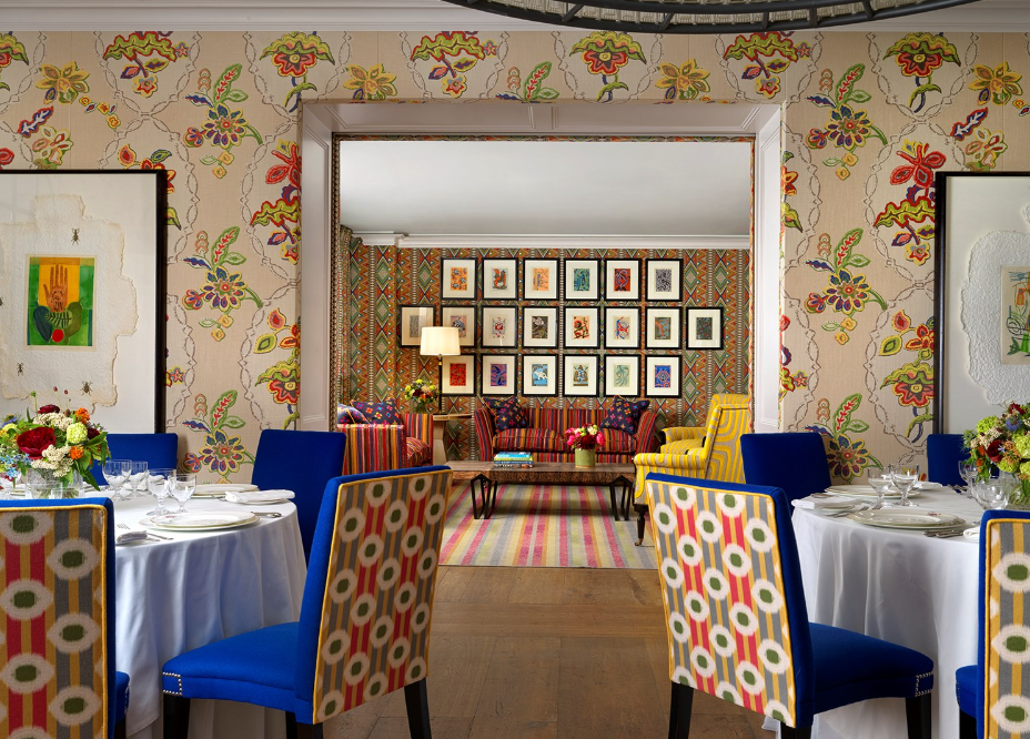 Fortune Room at Covent Garden Hotel, vibrant event space for upscale gatherings and meetings.