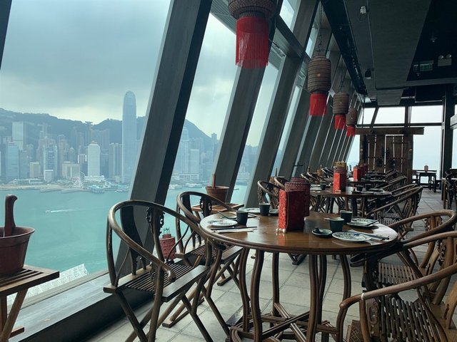 Private dining room in Hutong with skyline views, perfect for events and gatherings.