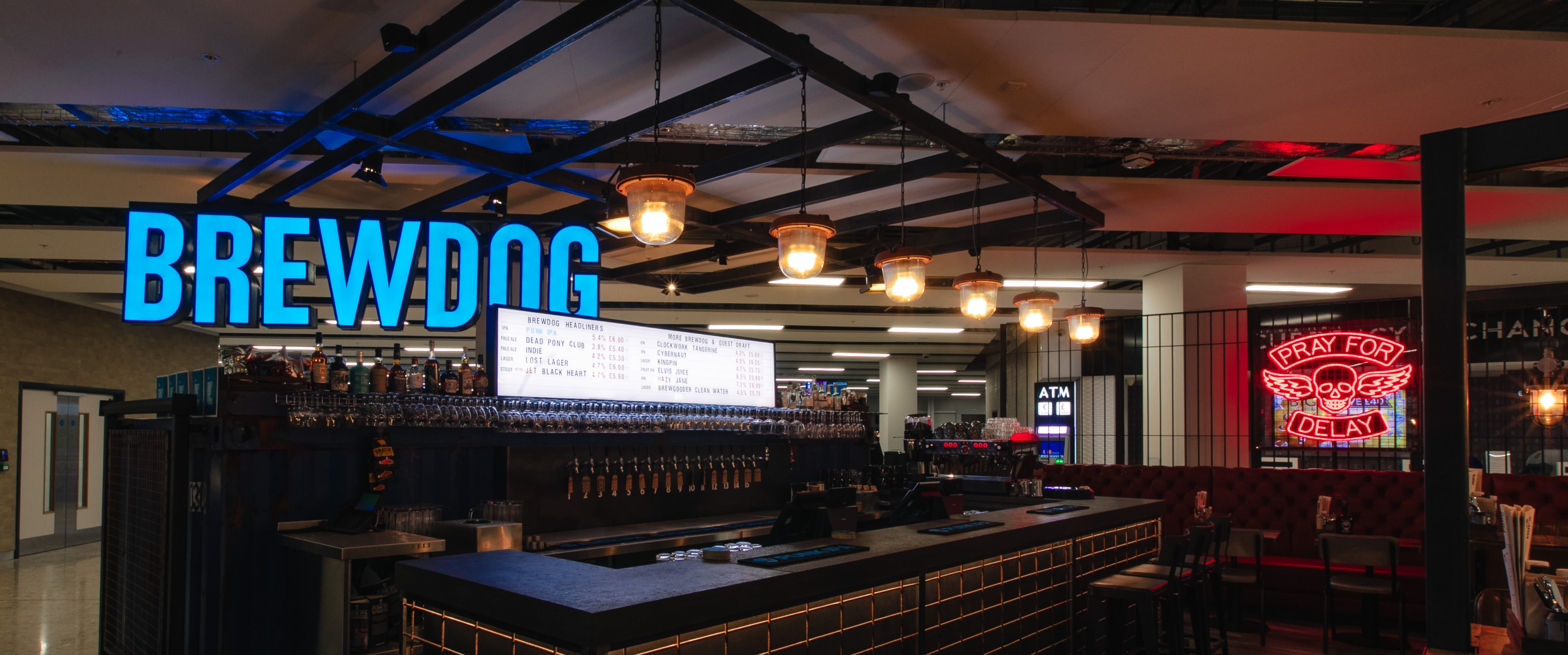 Vibrant BrewDog Edinburgh bar, ideal for networking events and casual meet-ups.