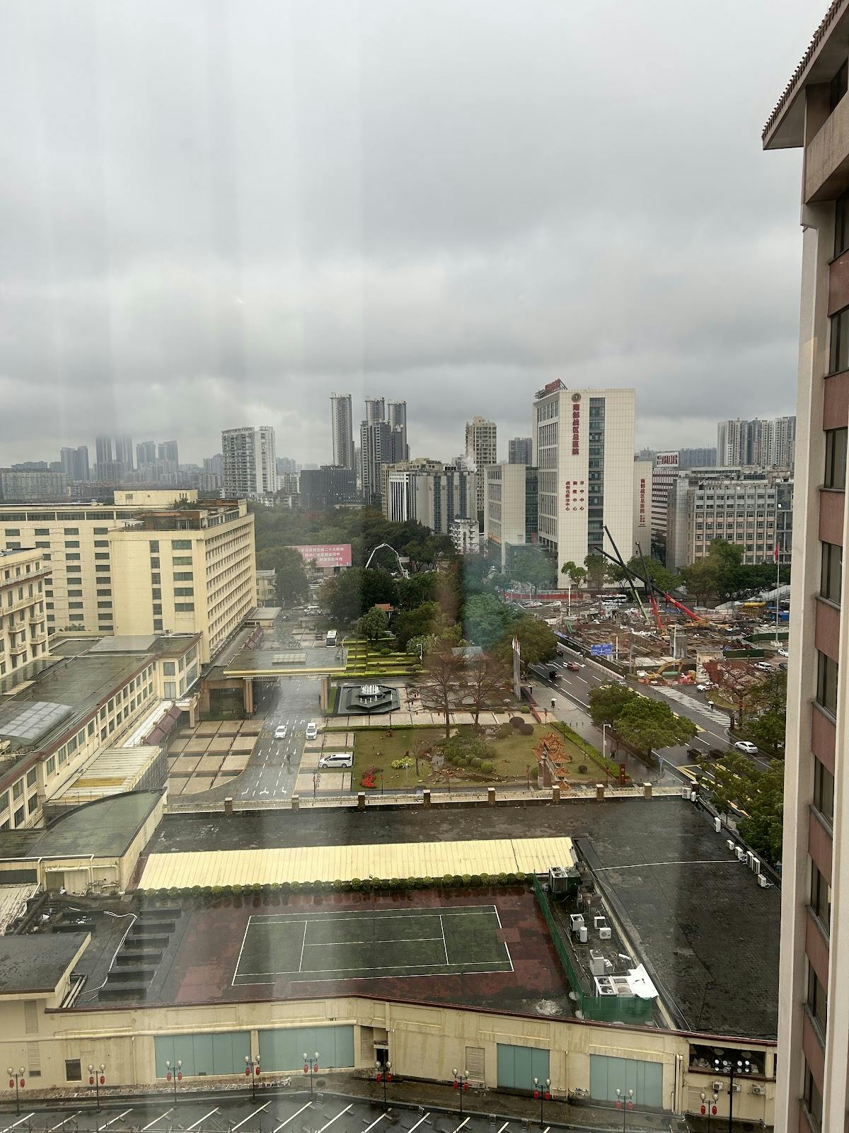 Cityscape view from Diamond Room, China Hotel Guangzhou - ideal for event planners.
