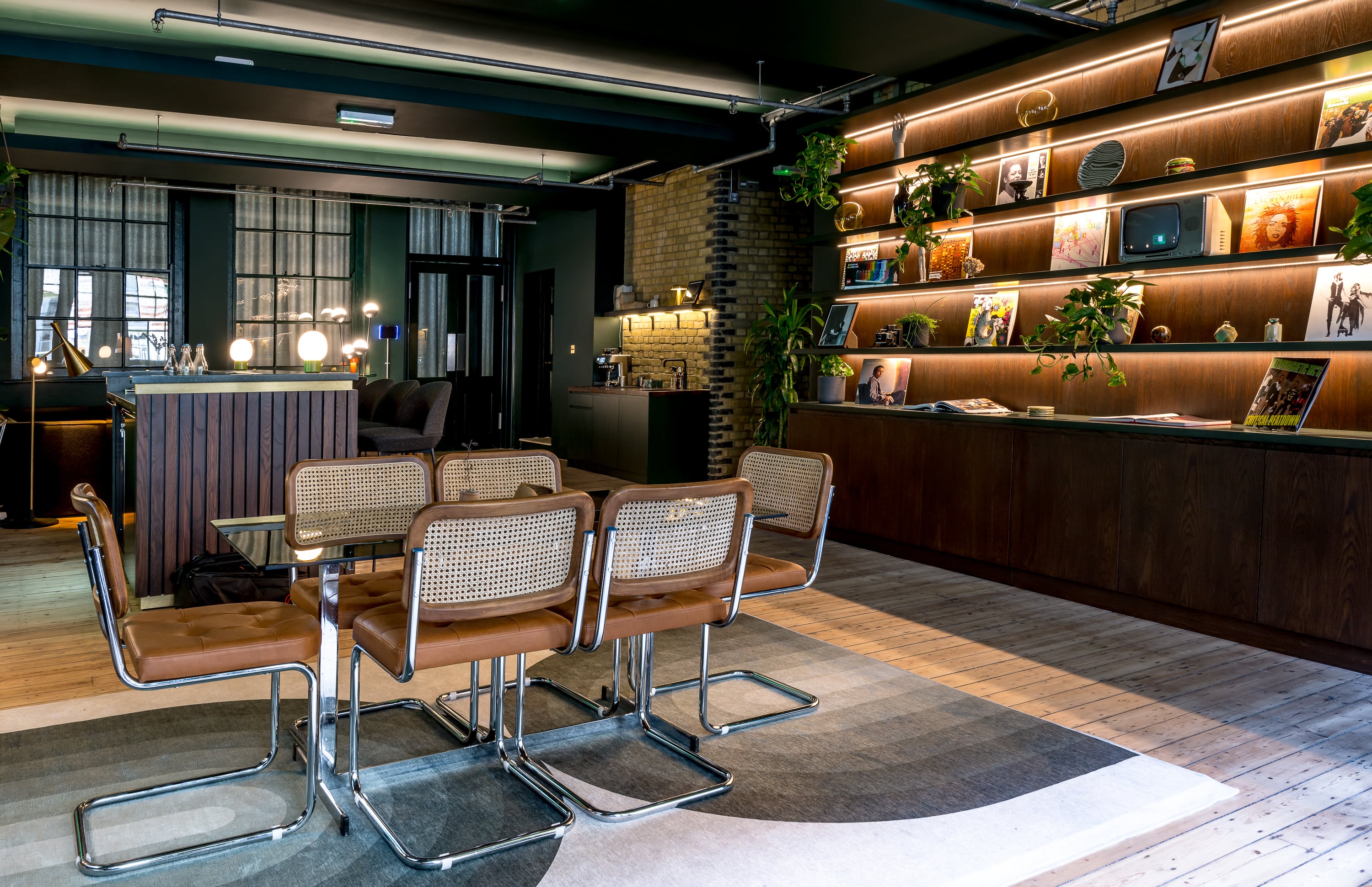 Stylish meeting space in Shoreditch, perfect for events and gatherings.