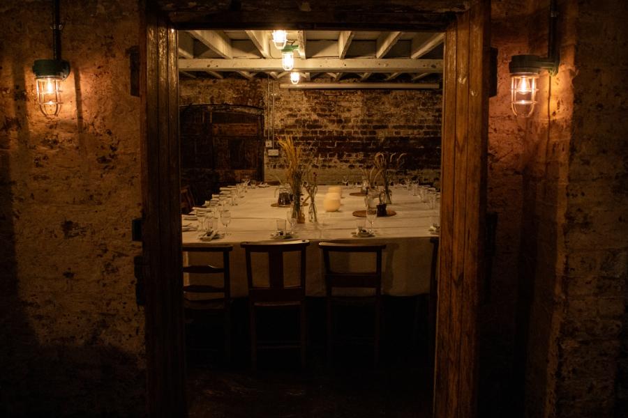 Intimate dining setup at The GOAT Chelsea, perfect for private events and gatherings.