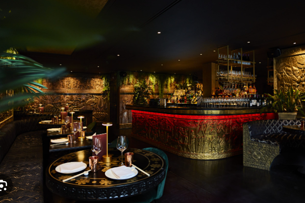 Stylish restaurant venue in Gilgamesh London for upscale events and cocktail receptions.