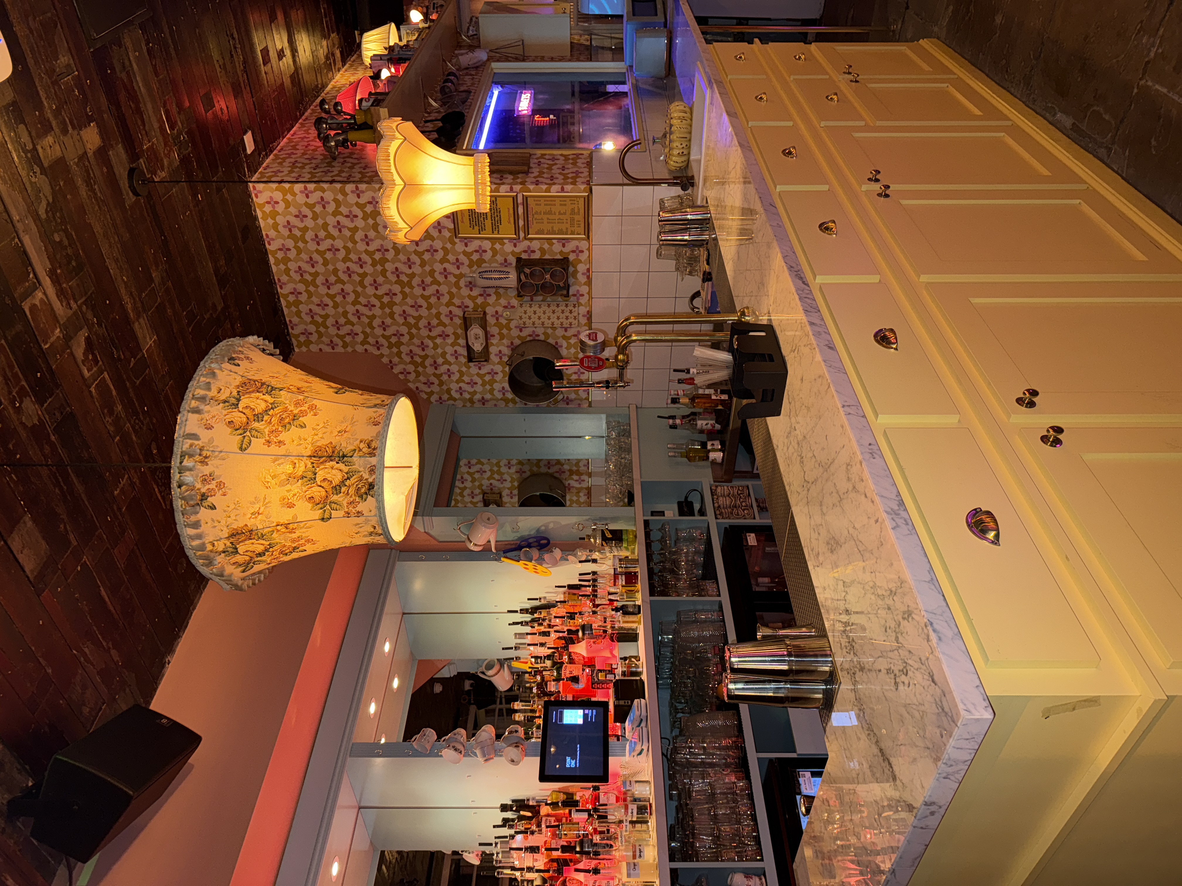Vibrant function room bar in Simmons Manchester ideal for social events and networking.