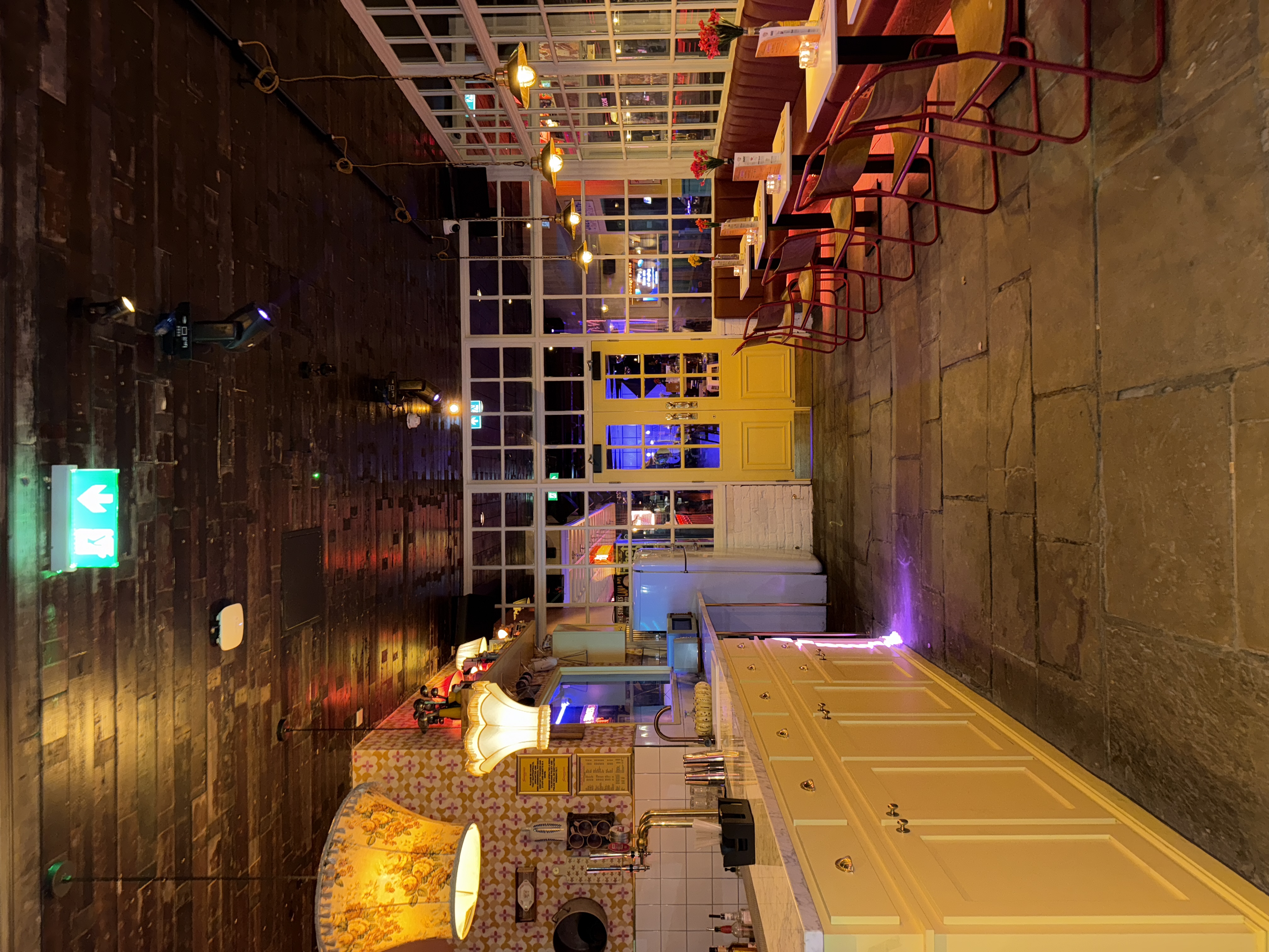 Function Room in Simmons Manchester: vibrant event space with vintage decor, ideal for meetings and gatherings.