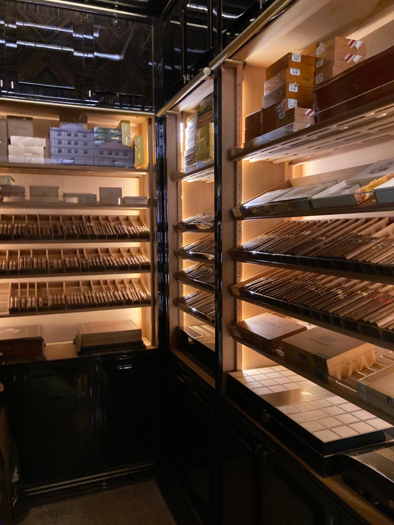 Cigar display at The Wellesley Knightsbridge, ideal for luxury networking events.