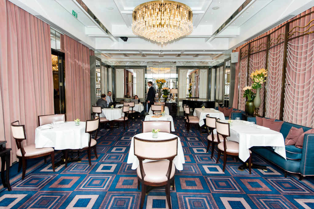 Elegant Jazz Lounge at The Wellesley, London - upscale dining for intimate events.