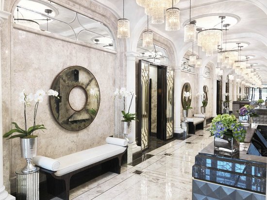 "Elegant Jazz Lounge lobby at The Wellesley Knightsbridge, ideal for upscale events."