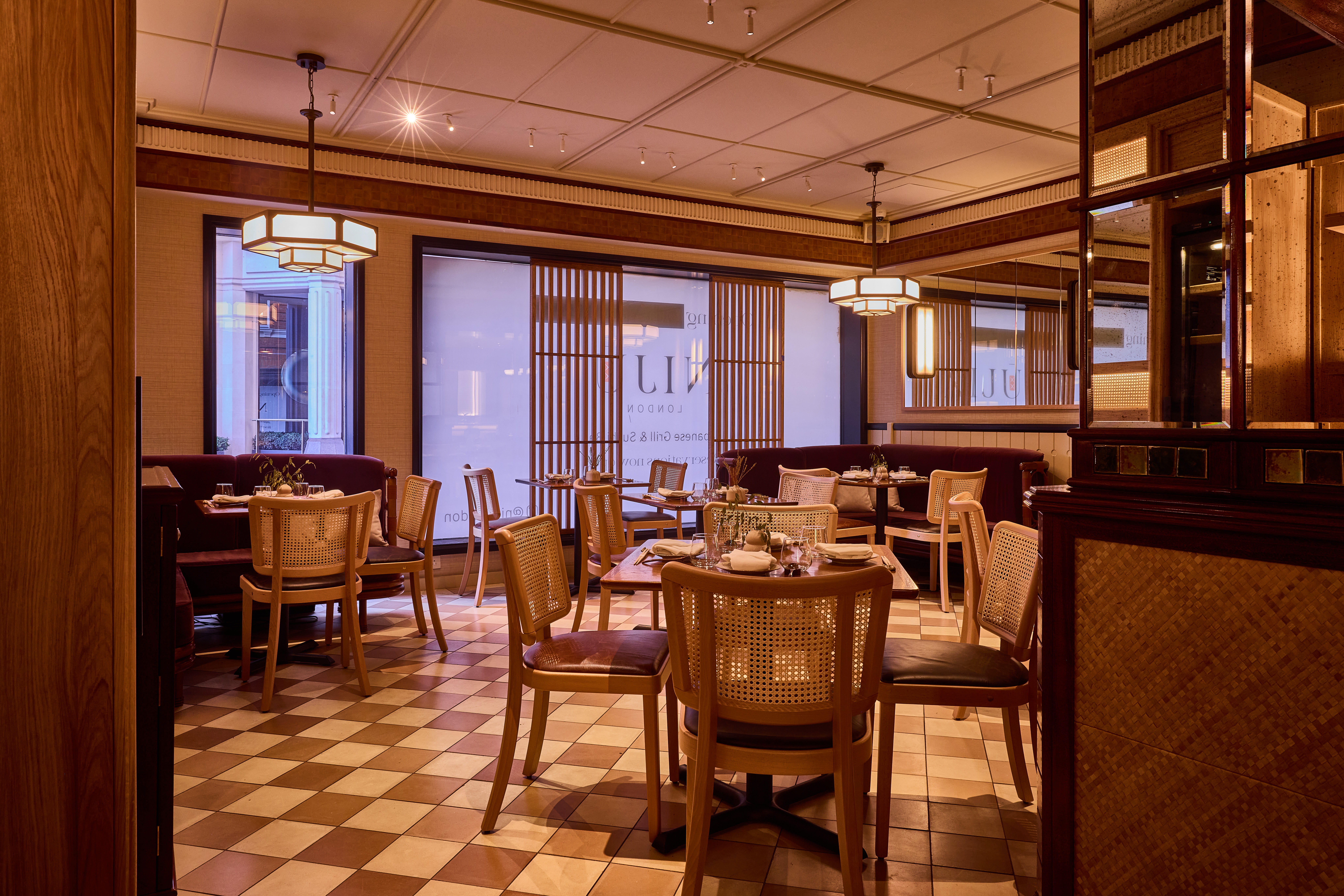 Elegant dining space in NIJŪ, perfect for networking dinners and corporate events.