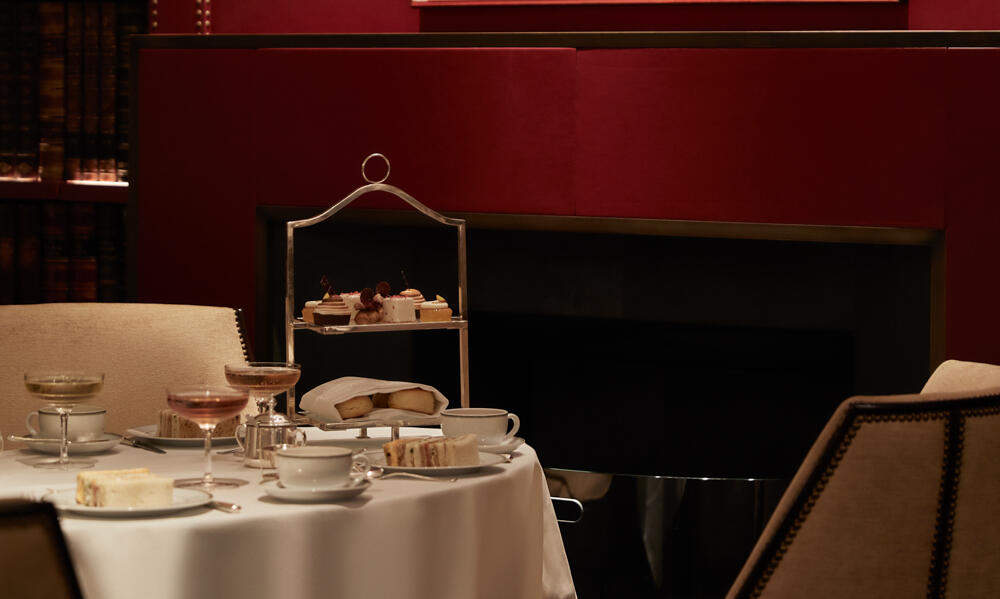 Gatsby's Room at The Beaumont: elegant table setting for upscale meetings and events.