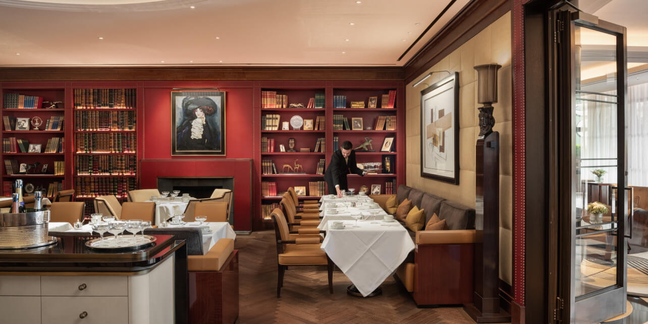 Gatsby's Room at The Beaumont: elegant dining space for upscale events and corporate gatherings.