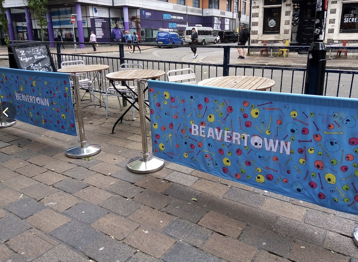 Vibrant outdoor event space at Tokyo Joe's, ideal for networking and promotions.