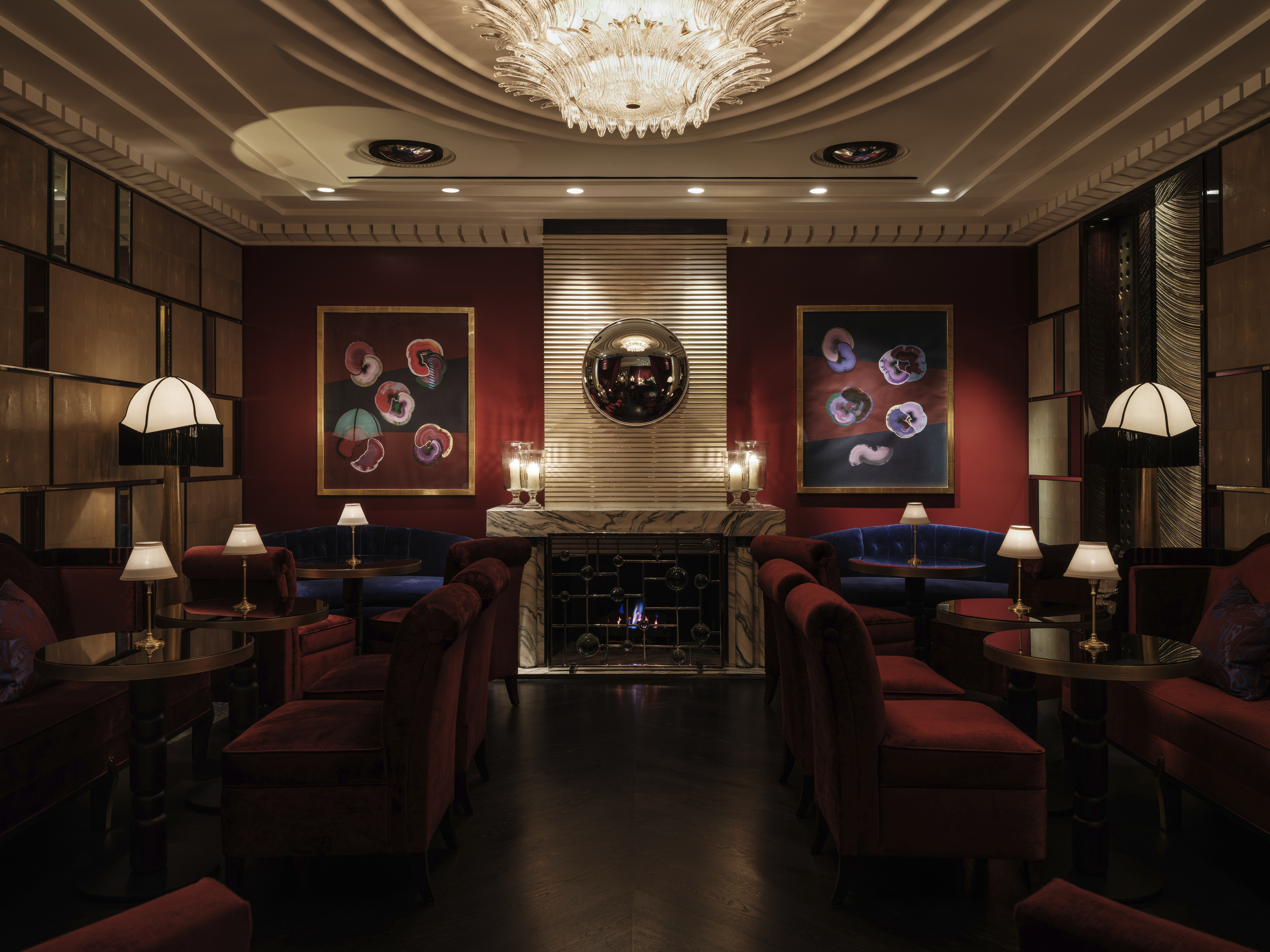Elegant lounge at Corinthia London, perfect for networking events and intimate meetings.