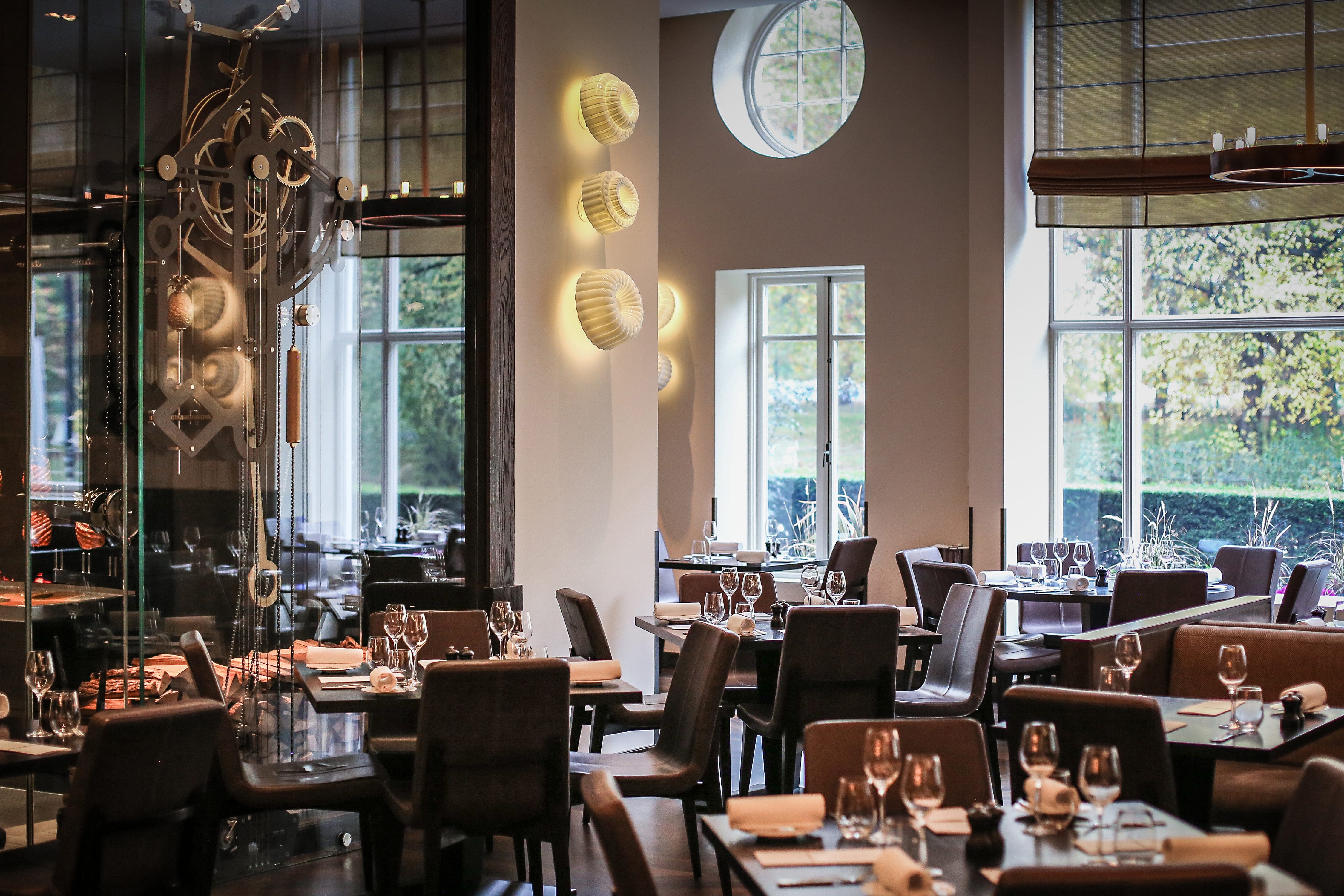 Sophisticated dining space at Dinner by Heston Blumenthal, ideal for corporate events.
