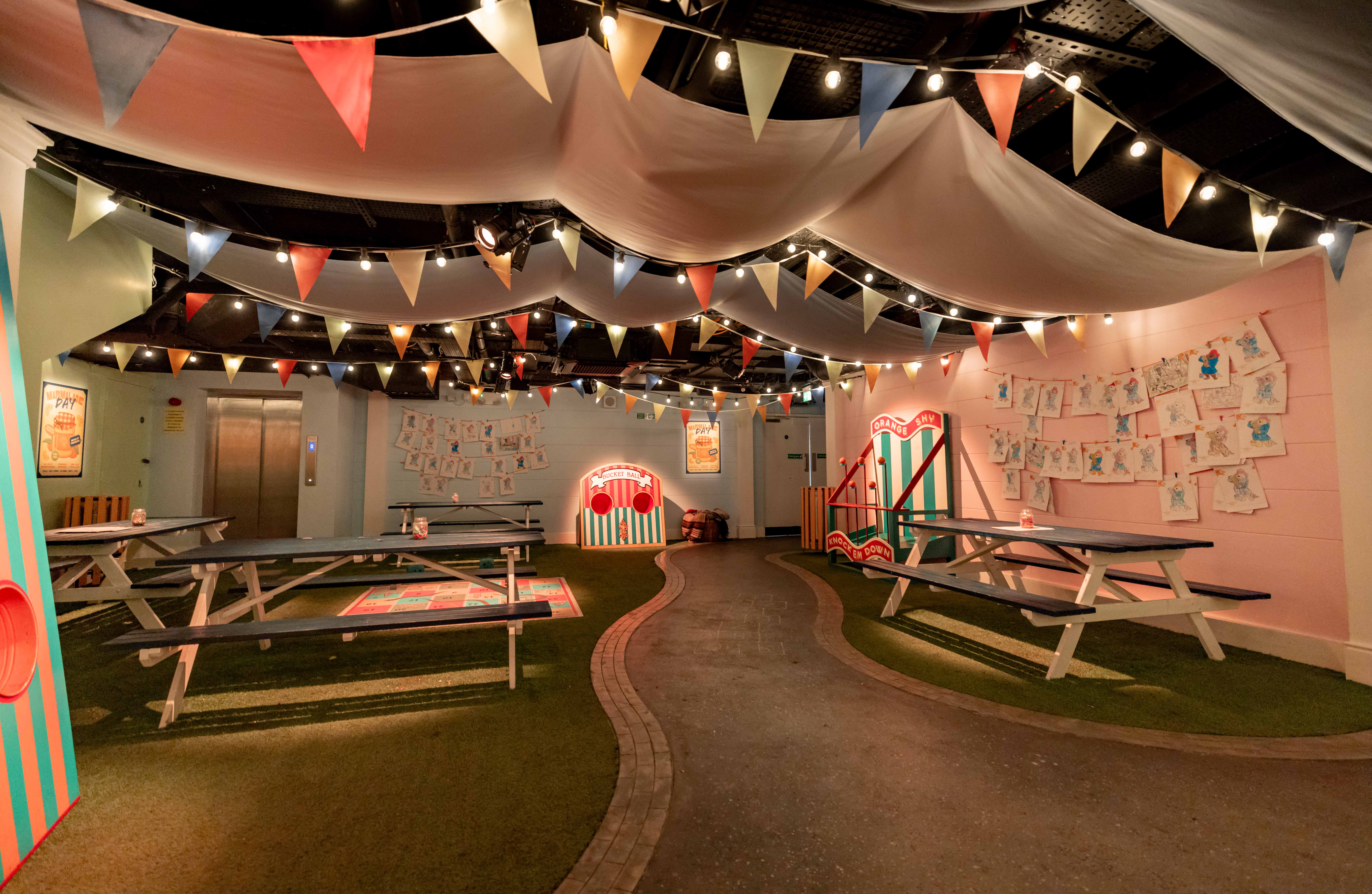 Windsor Gardens at The Paddington Bear Experience, vibrant event space for themed parties.