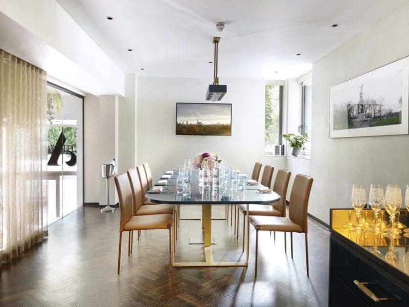 Green Park Meeting Room at The Athenaeum Hotel, modern design for corporate events.