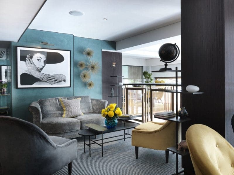 Modern meeting space at The Athenaeum Hotel, ideal for networking events and conferences.