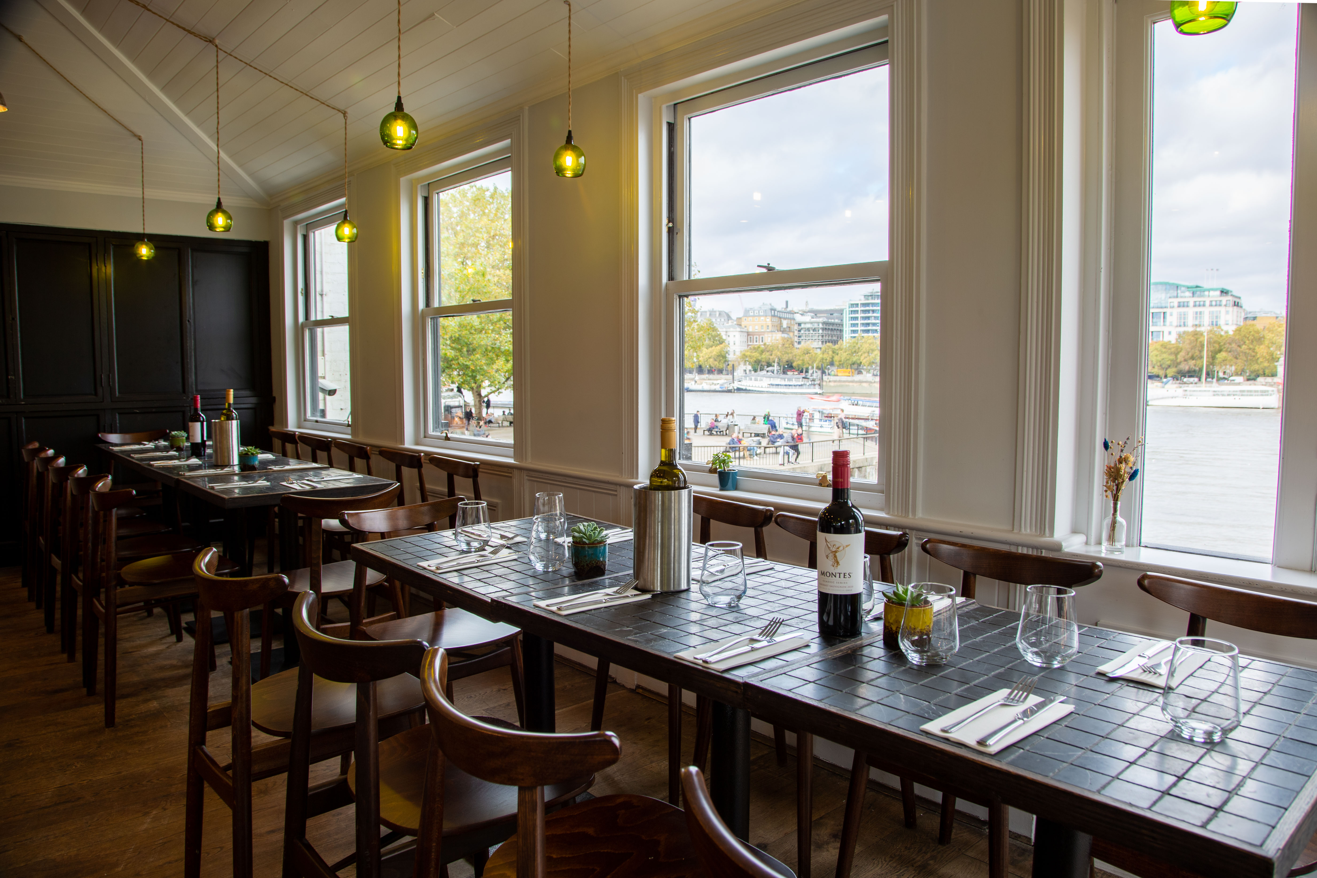 Upstairs Restaurant in Paradiso London, modern decor, ideal for corporate events and private dinners.