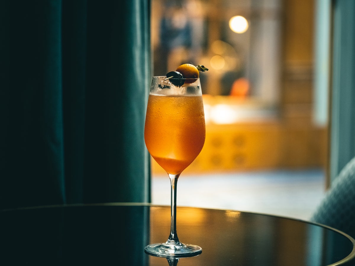 Wacky Wombat cocktail in Daroco Soho, perfect for networking and celebrations.