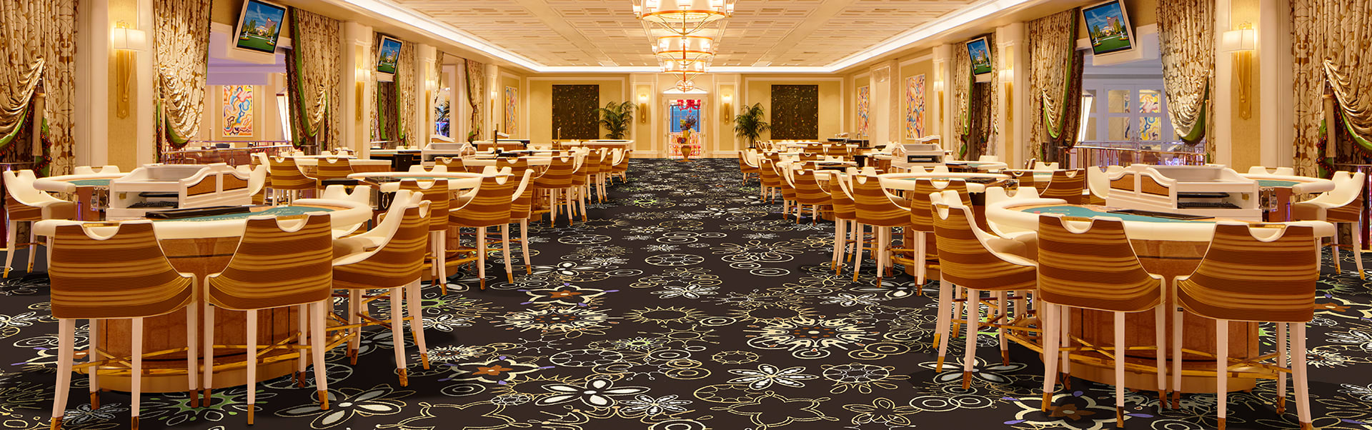 Executive Boardroom at Encore Boston Harbor, elegant seating for corporate events.