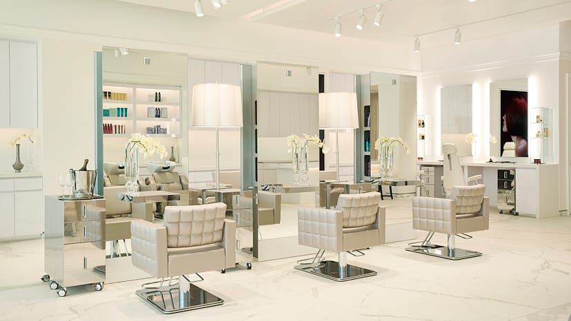 Executive Boardroom at Encore Boston Harbor, modern salon for beauty events and workshops.