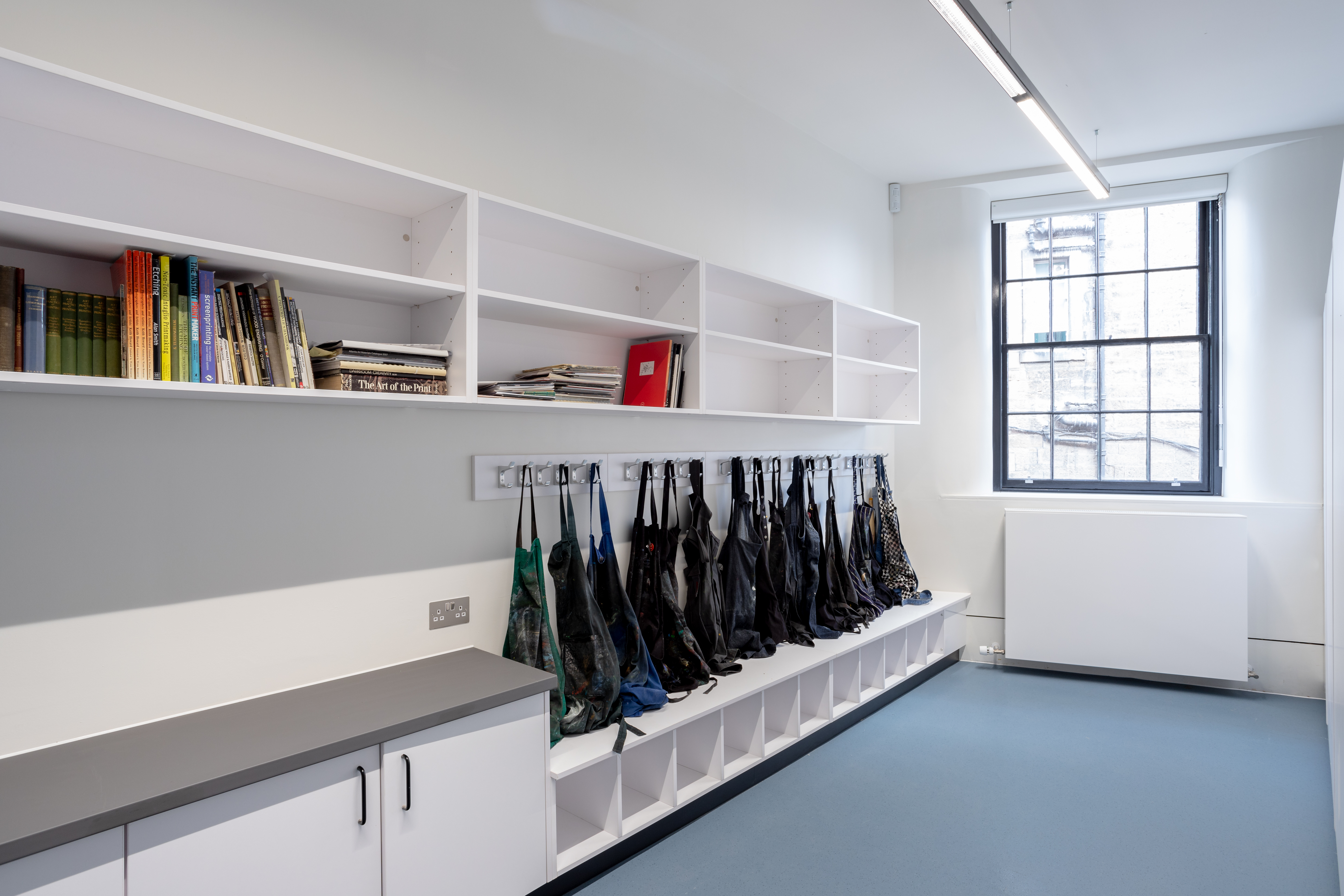 Minimalist Learning Studio at Edinburgh Printmakers, ideal for events and team-building.