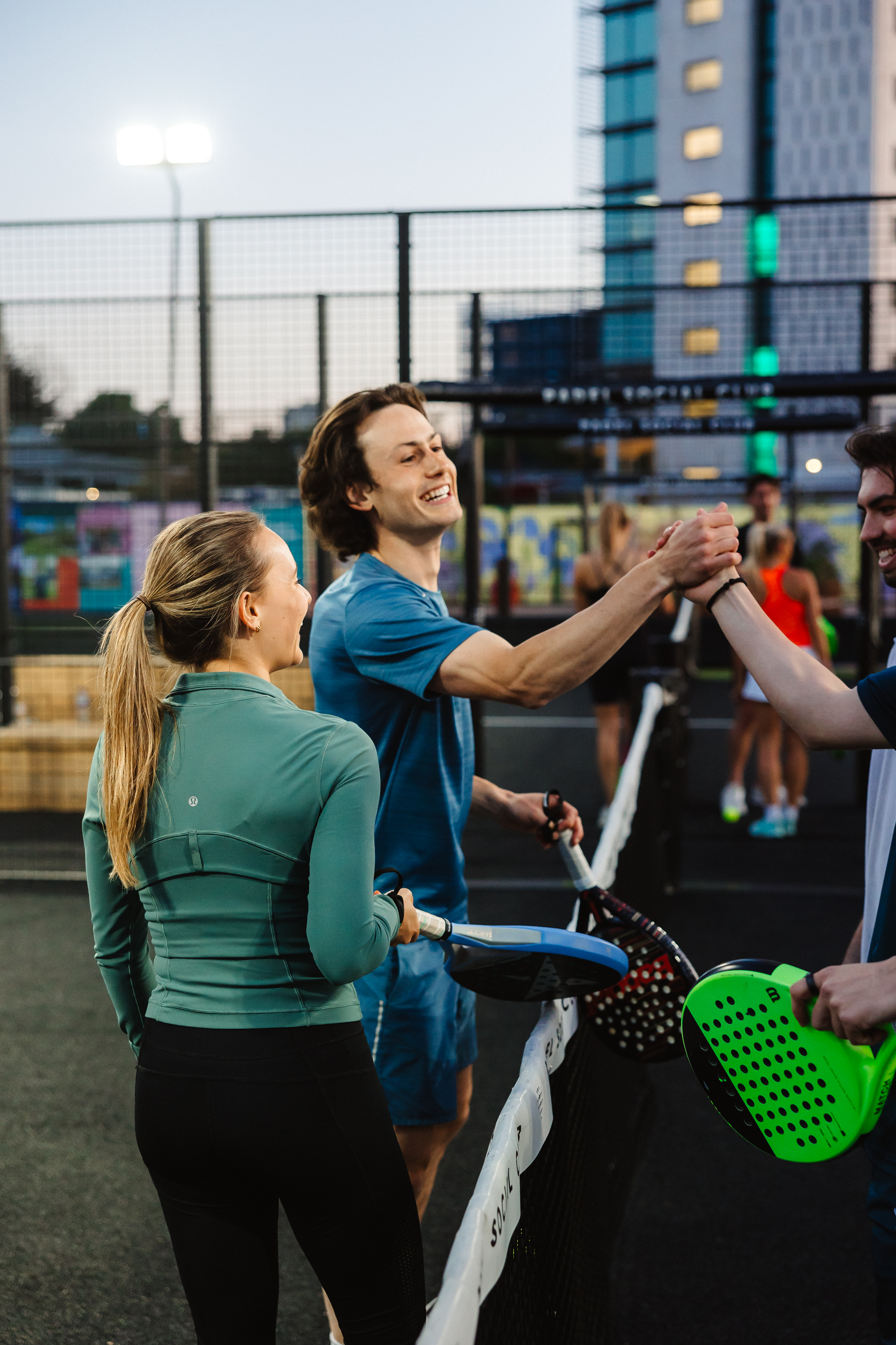 Vibrant team-building event at Padel Social Club, ideal for corporate retreats and networking.