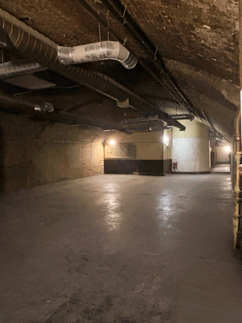 Spacious industrial venue with exposed brick for unique events at One America Square.