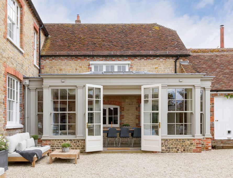 Charming outdoor meeting space in Luxury Boltholes, perfect for workshops and gatherings.