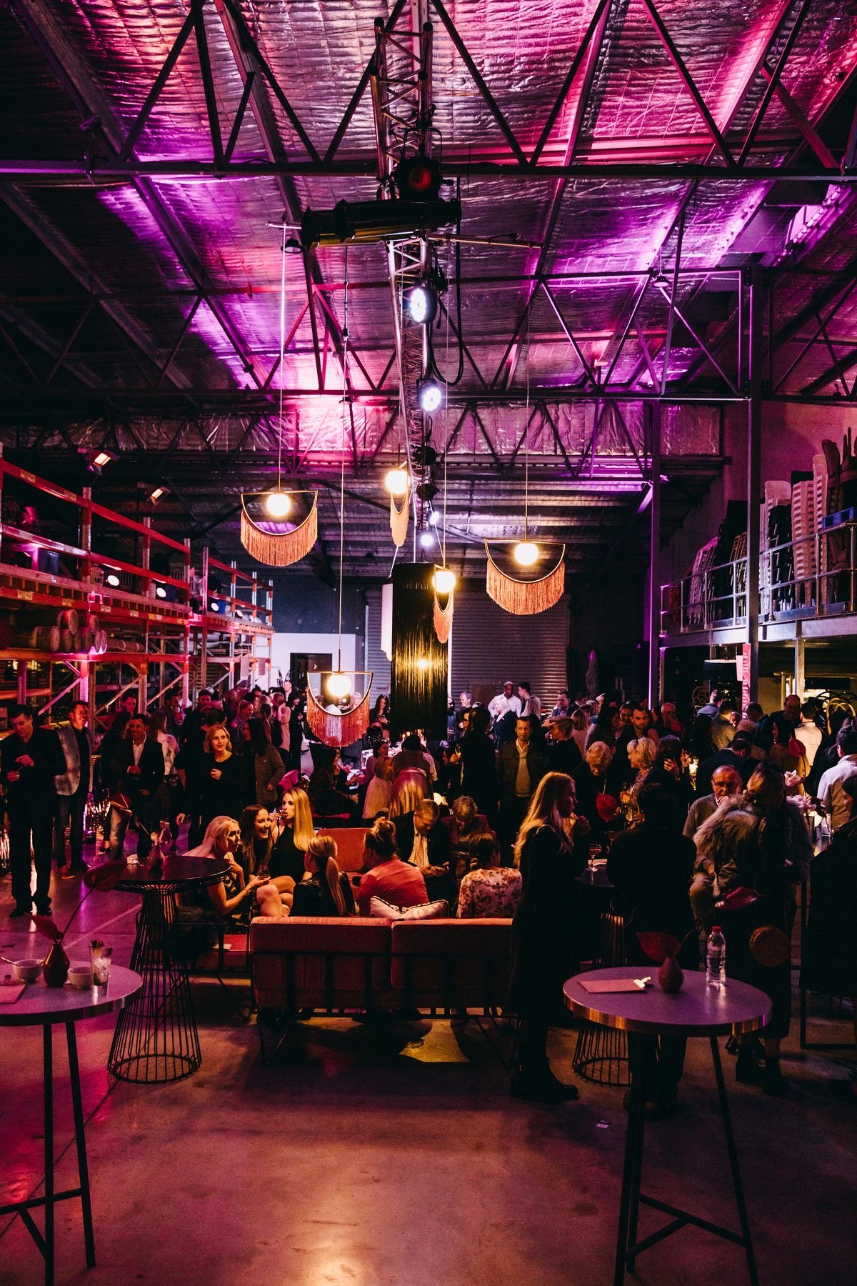 Vibrant event space at Arch 2, 83 Rivington St for networking and socializing.