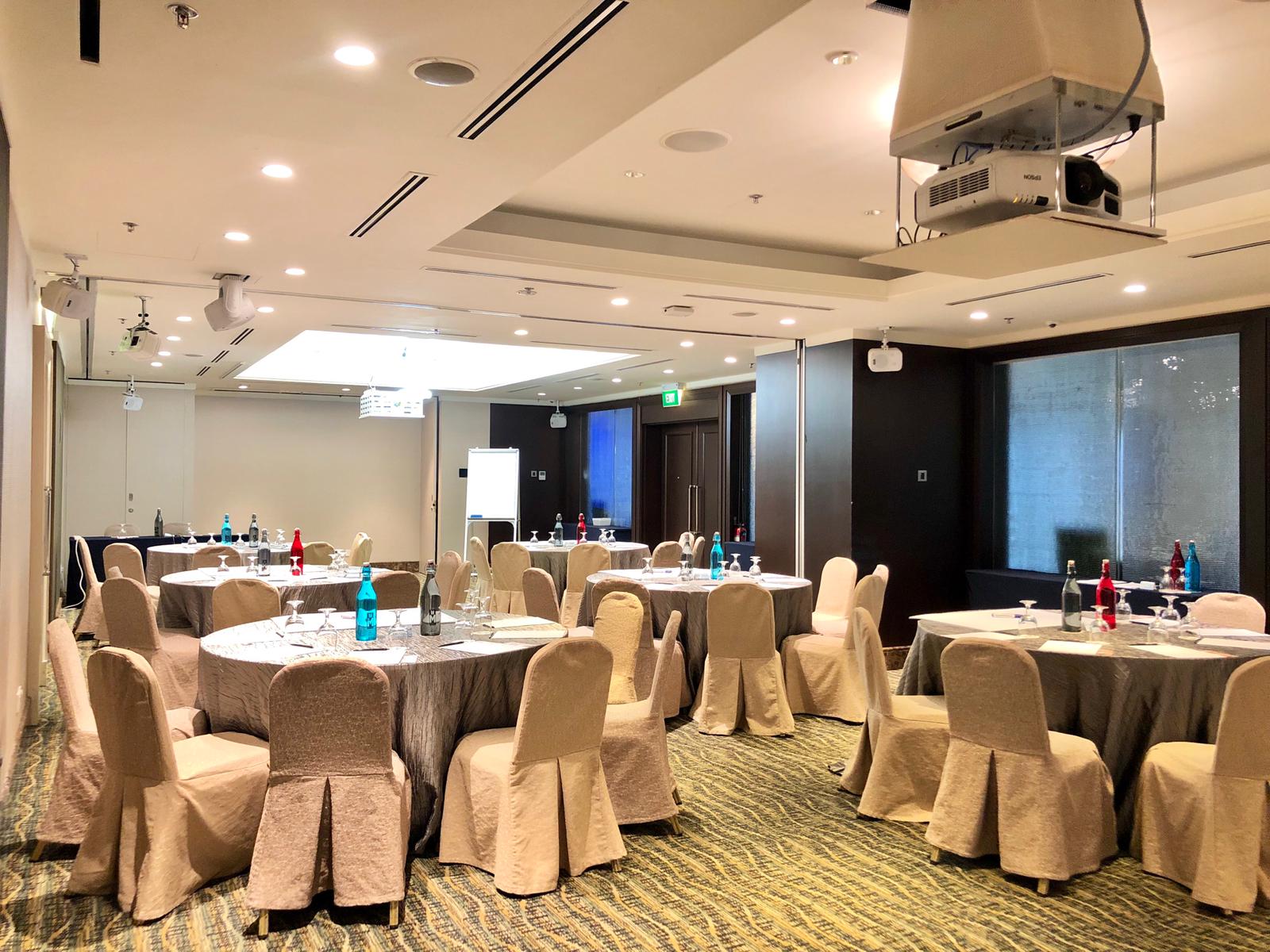Lower Level Function Rooms at M Hotel Singapore, ideal for meetings and networking events.