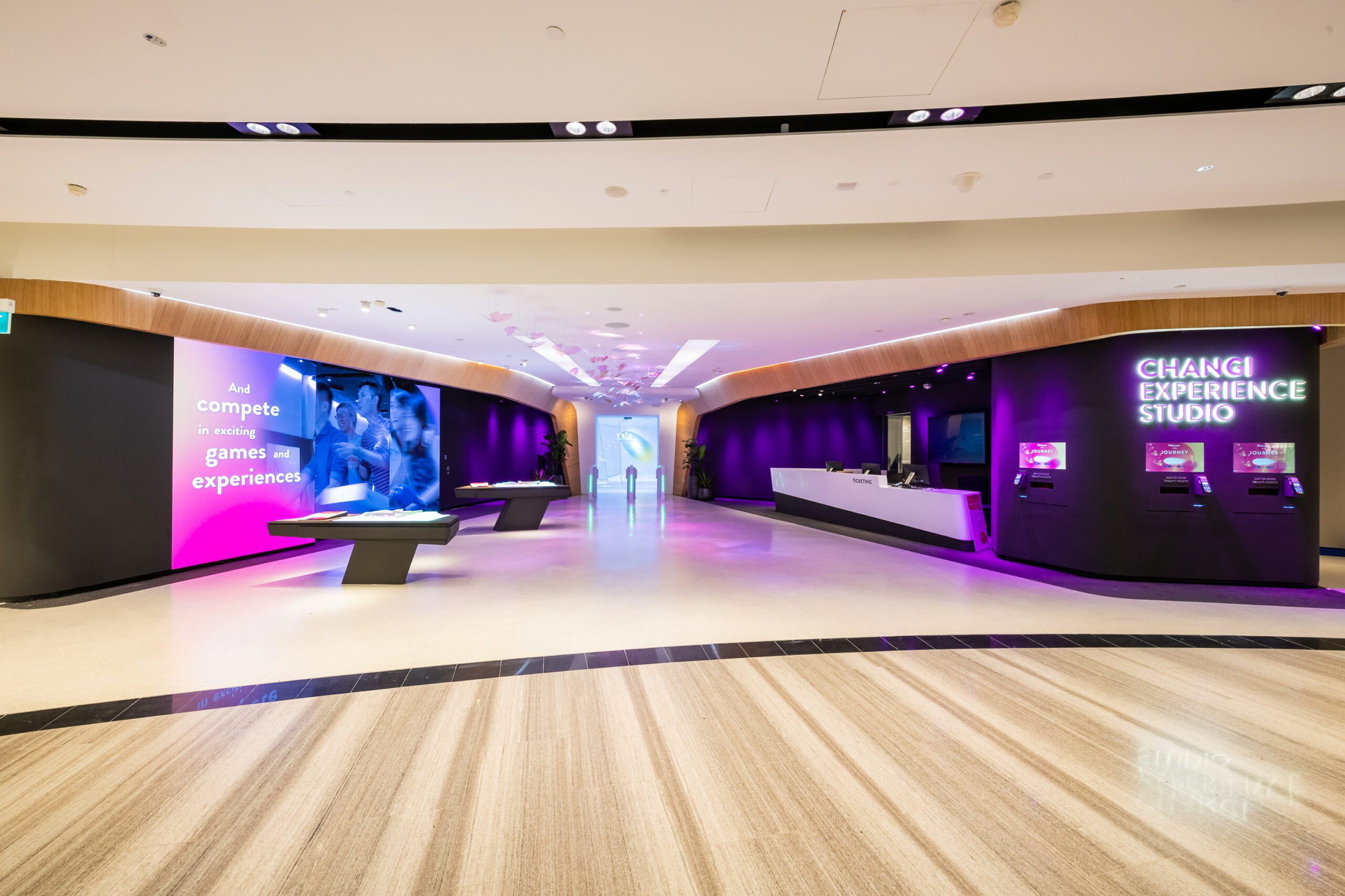 Changi Experience Studio seminar room, modern event space for workshops and networking.