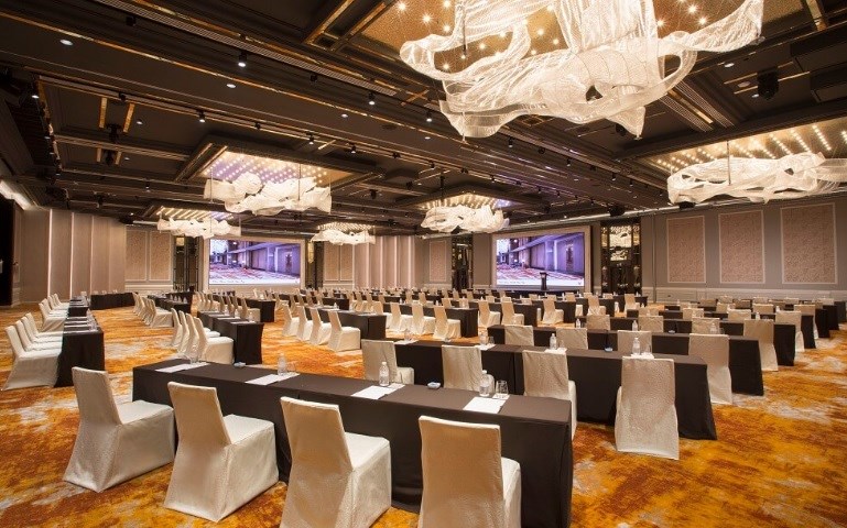 Conference room at Orchard Hotel Singapore, ideal for workshops and seminars.