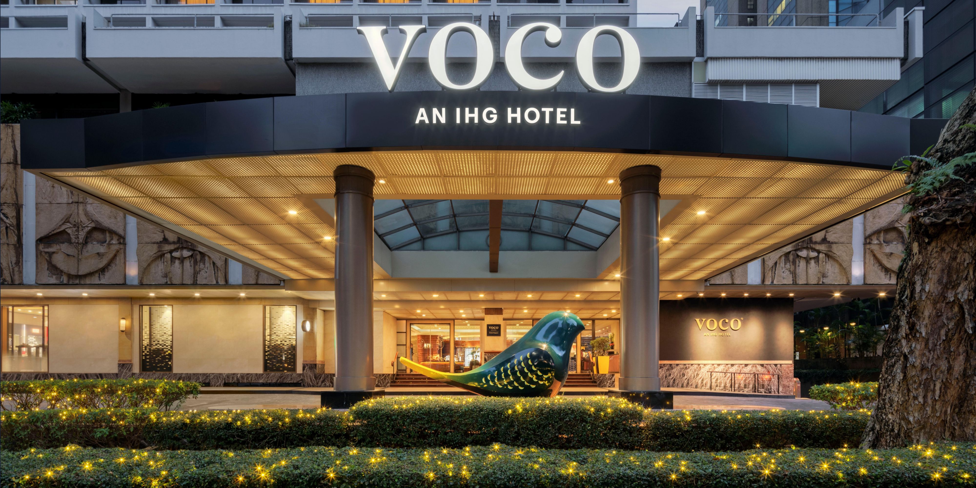 Orchard Grand Ballroom entrance at Voco Hotel, modern design for corporate events.
