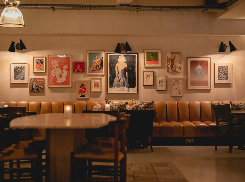 Stylish private room at Cecconi's Shoreditch, ideal for networking and social events.