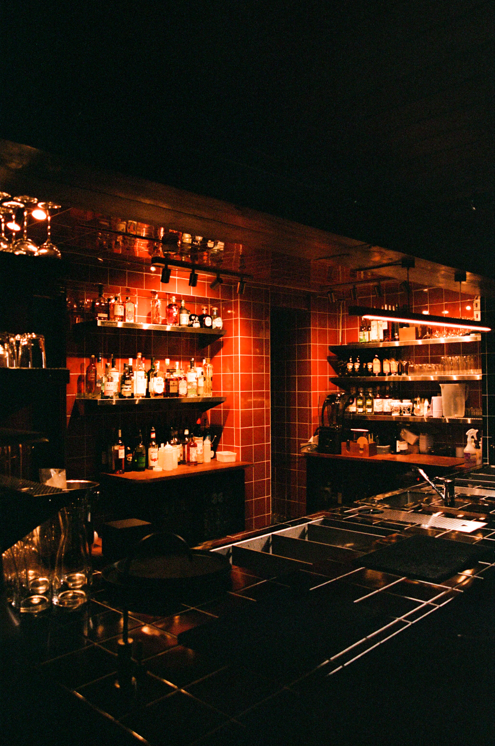 "Stylish bar area in The Marquee Moon, perfect for cocktail receptions and networking events."