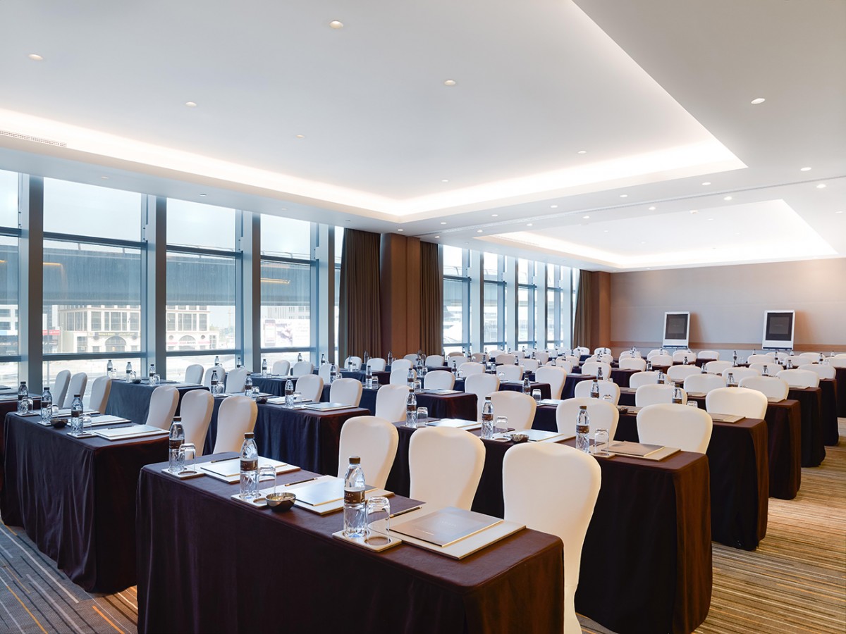 Meeting room at Sofitel Dubai The Palm with elegant chairs, ideal for conferences and workshops.
