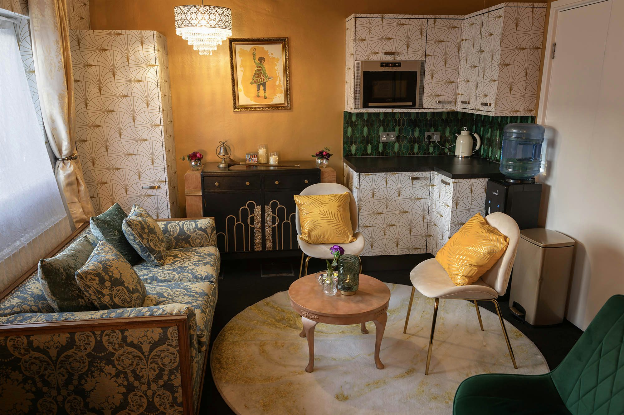 Cozy meeting space in Aspire House, perfect for brainstorming and team gatherings.