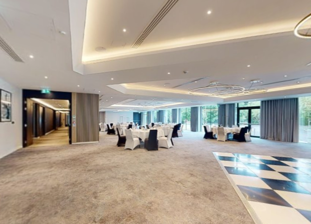 Elegant event space at Holiday Inn Shepperton, perfect for meetings and weddings.