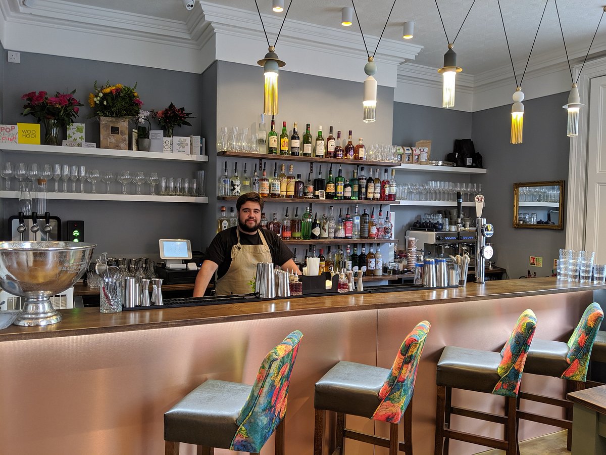 Stylish bar area in Bold Street House for networking events and cocktail receptions.